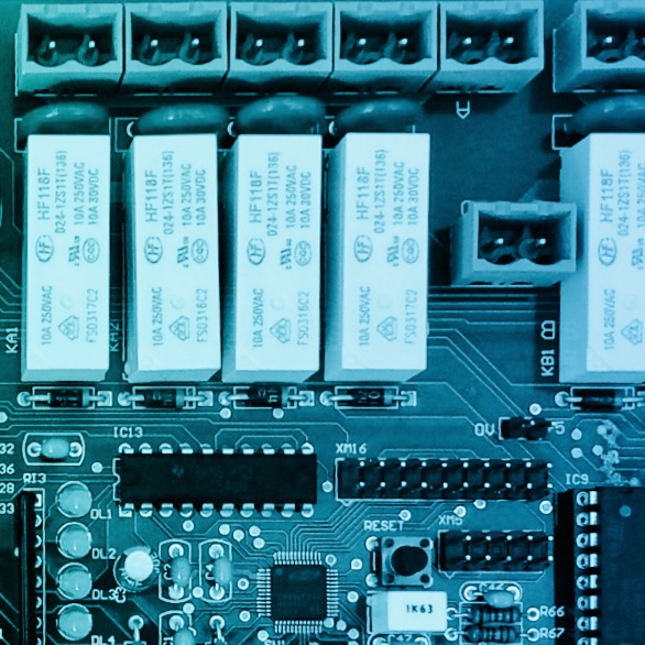 View of Selio I/O module with 16 relays